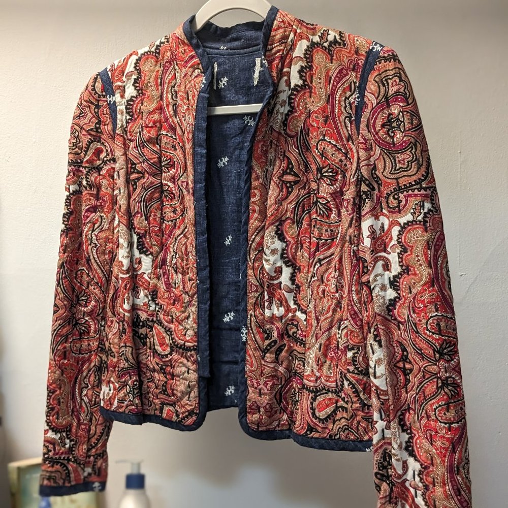 Handstiched Reversible Patterned Jacket - image 1